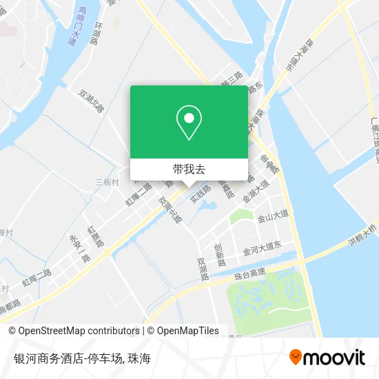 银河商务酒店-停车场地图