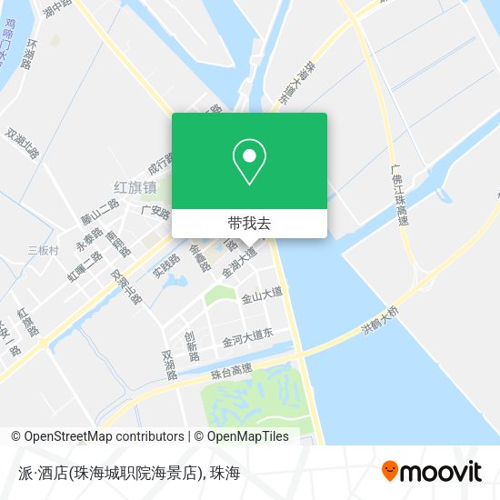 派·酒店(珠海城职院海景店)地图
