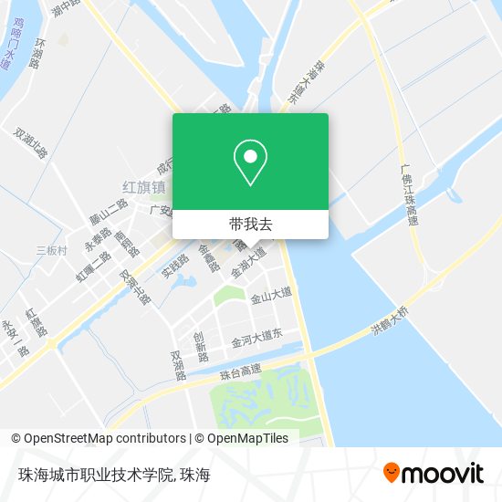 珠海城市职业技术学院地图