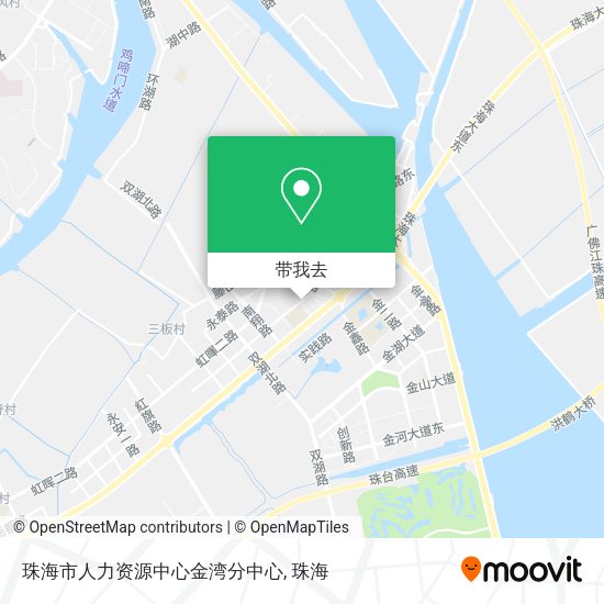 珠海市人力资源中心金湾分中心地图