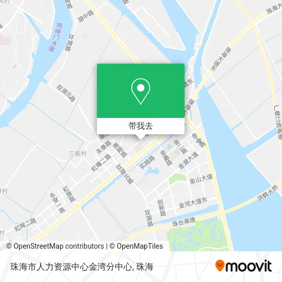 珠海市人力资源中心金湾分中心地图