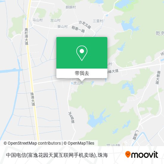 中国电信(富逸花园天翼互联网手机卖场)地图