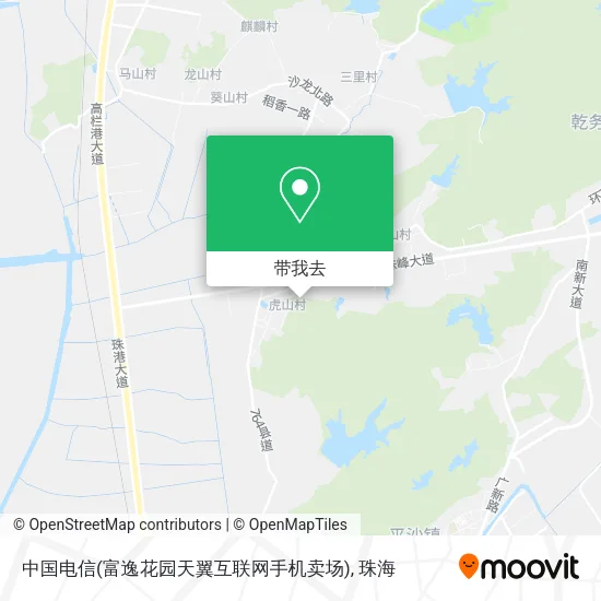 中国电信(富逸花园天翼互联网手机卖场)地图