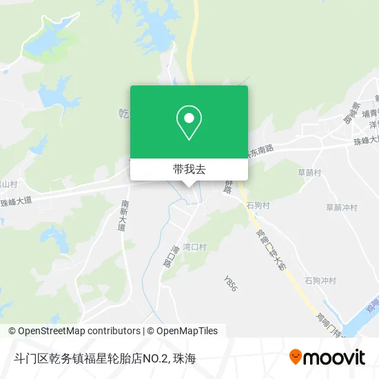 斗门区乾务镇福星轮胎店NO.2地图