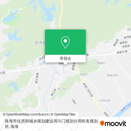 珠海市住房和城乡规划建设局斗门规划分局乾务规划所地图