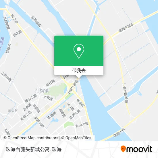 珠海白藤头新城公寓地图