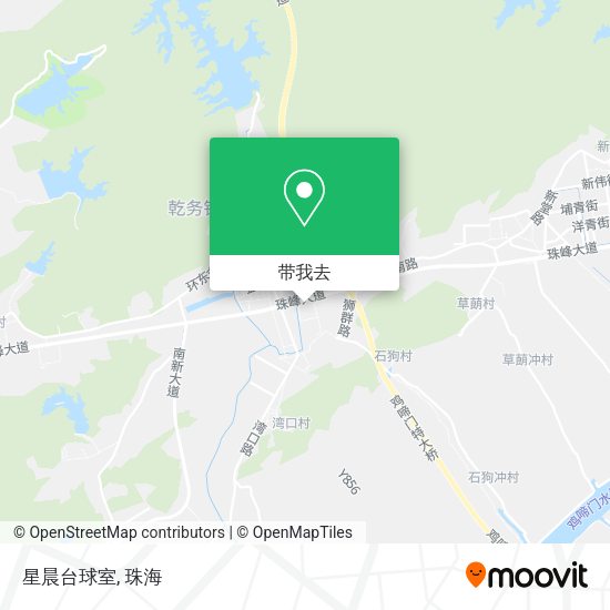 星晨台球室地图