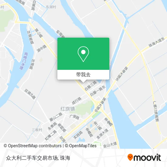 众大利二手车交易市场地图