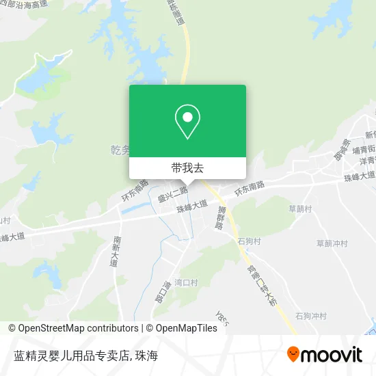 蓝精灵婴儿用品专卖店地图