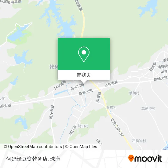 何妈绿豆饼乾务店地图