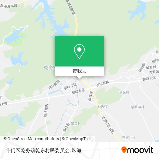 斗门区乾务镇乾东村民委员会地图