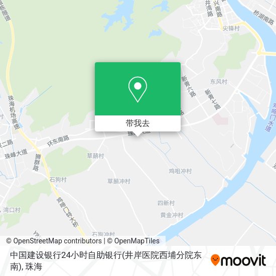 中国建设银行24小时自助银行(井岸医院西埔分院东南)地图
