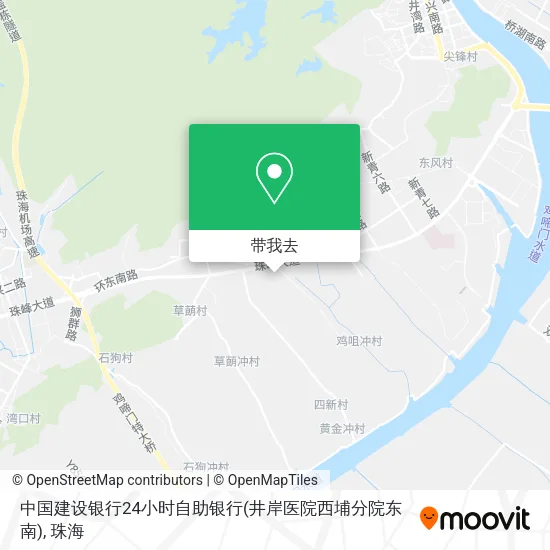 中国建设银行24小时自助银行(井岸医院西埔分院东南)地图