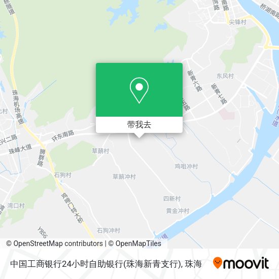 中国工商银行24小时自助银行(珠海新青支行)地图