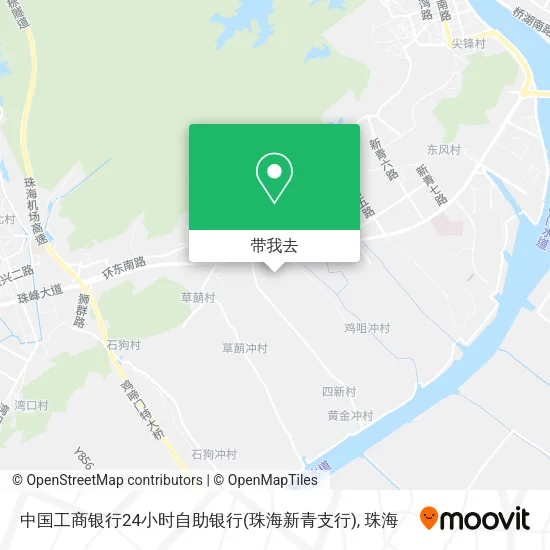 中国工商银行24小时自助银行(珠海新青支行)地图