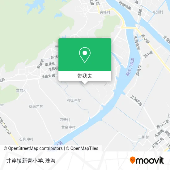 井岸镇新青小学地图