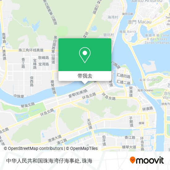 中华人民共和国珠海湾仔海事处地图