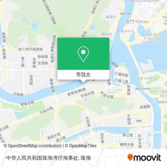 中华人民共和国珠海湾仔海事处地图