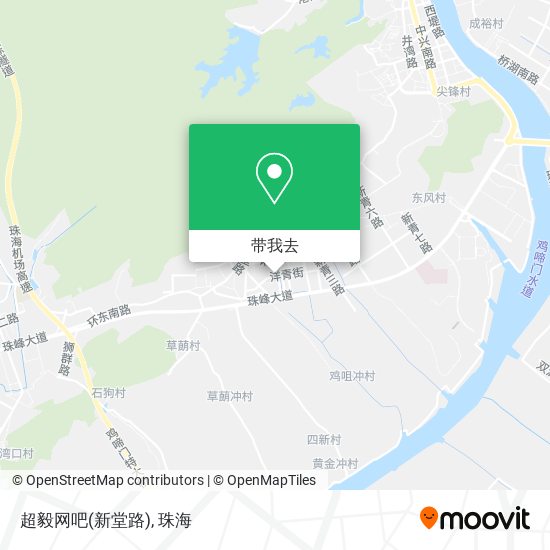 超毅网吧(新堂路)地图