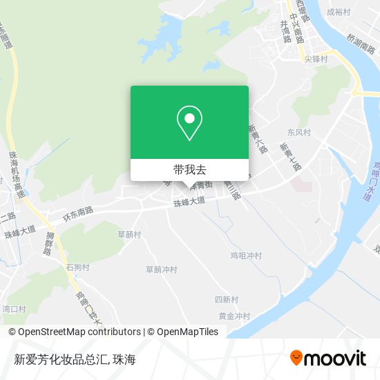 新爱芳化妆品总汇地图