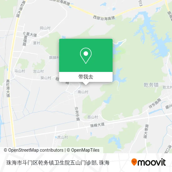珠海市斗门区乾务镇卫生院五山门诊部地图