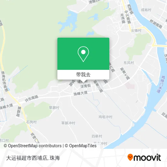 大运福超市西埔店地图