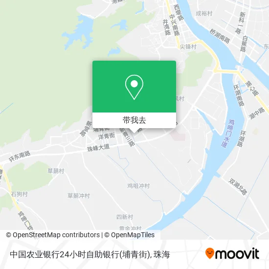 中国农业银行24小时自助银行(埔青街)地图