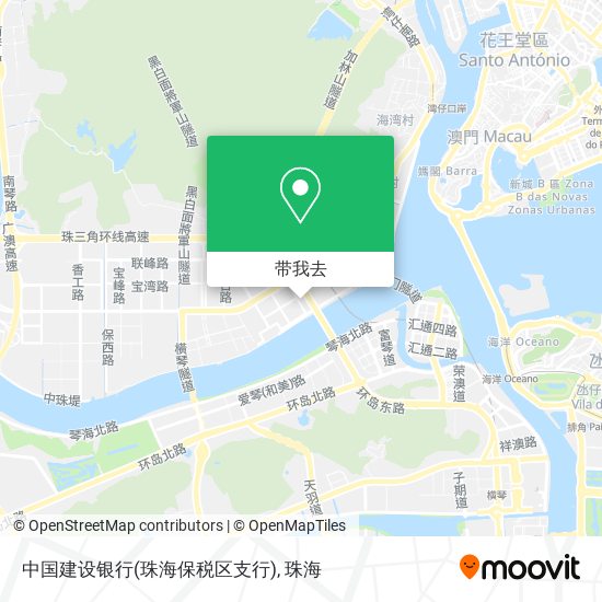 中国建设银行(珠海保税区支行)地图