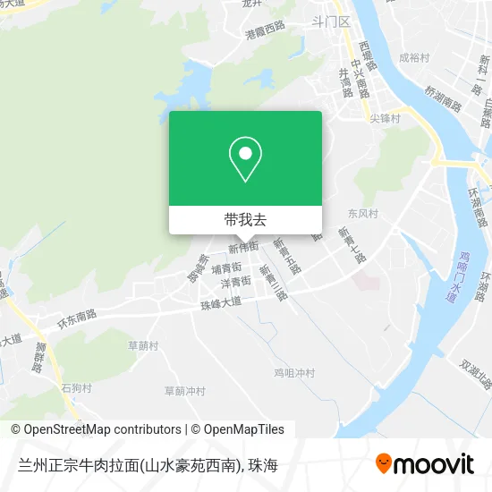 兰州正宗牛肉拉面(山水豪苑西南)地图