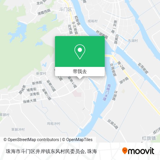 珠海市斗门区井岸镇东风村民委员会地图
