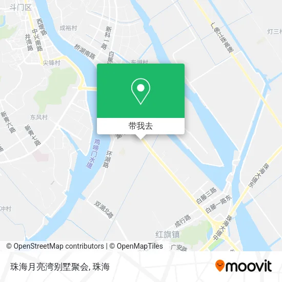 珠海月亮湾别墅聚会地图