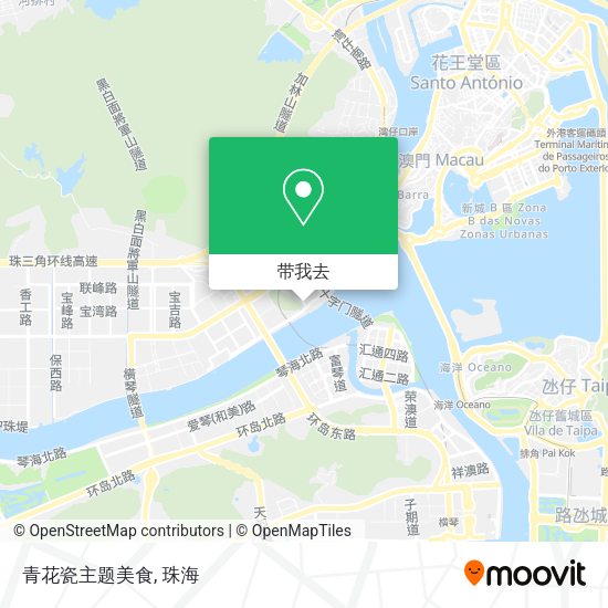 青花瓷主题美食地图