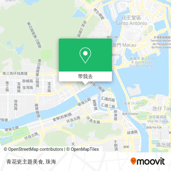 青花瓷主题美食地图