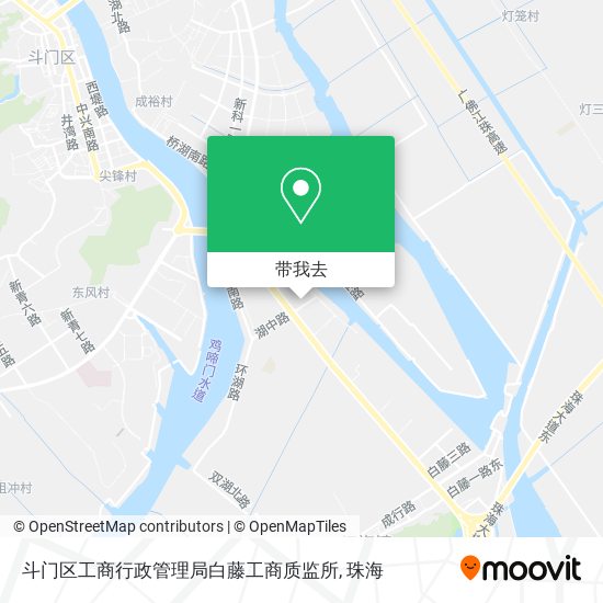 斗门区工商行政管理局白藤工商质监所地图