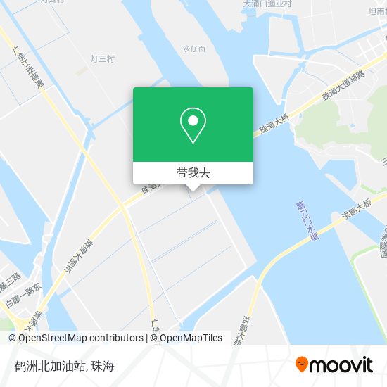 鹤洲北加油站地图
