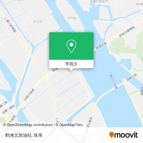 鹤洲北加油站地图