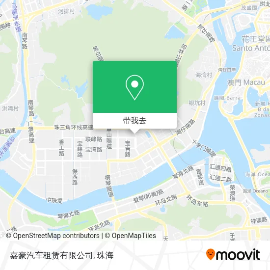 嘉豪汽车租赁有限公司地图