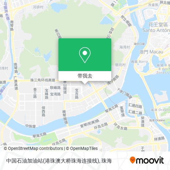 中国石油加油站(港珠澳大桥珠海连接线)地图