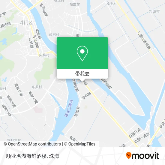 顺业名湖海鲜酒楼地图