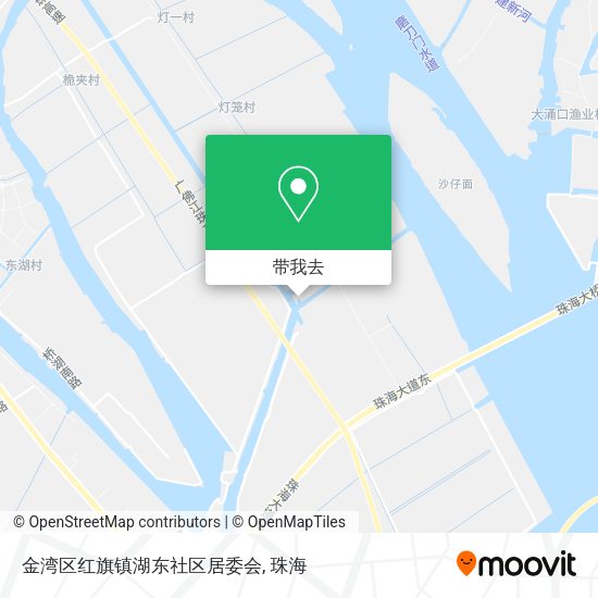 金湾区红旗镇湖东社区居委会地图