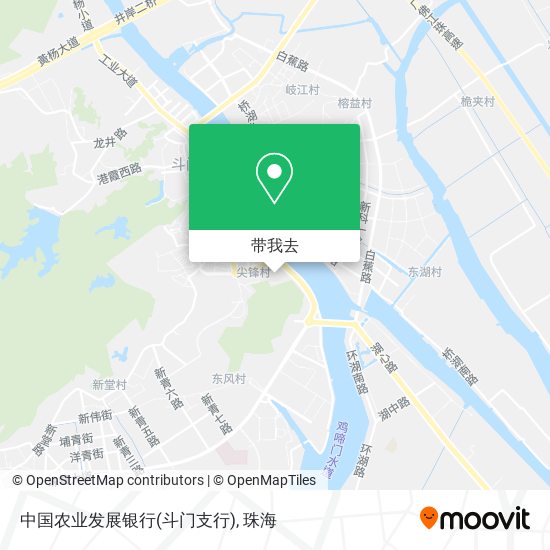 中国农业发展银行(斗门支行)地图