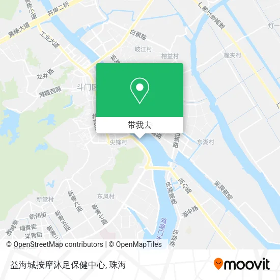 益海城按摩沐足保健中心地图
