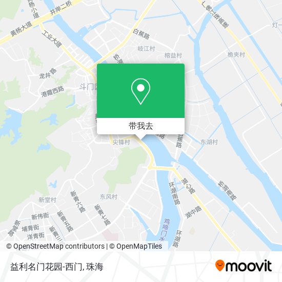 益利名门花园-西门地图