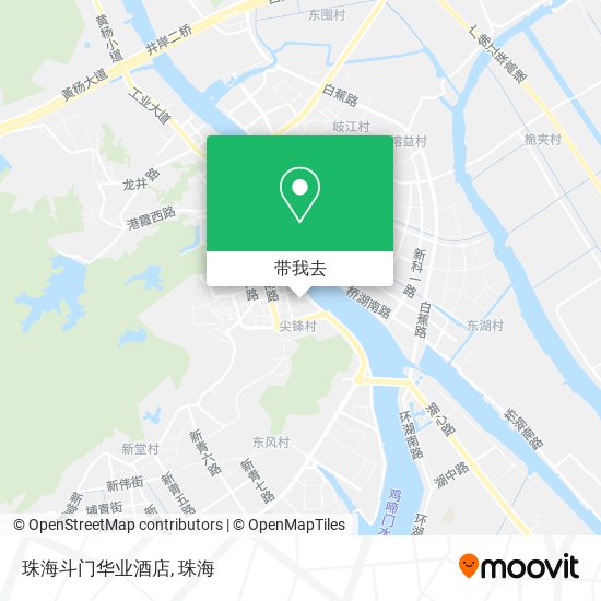 珠海斗门华业酒店地图