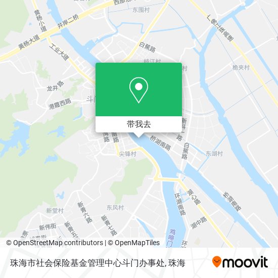 珠海市社会保险基金管理中心斗门办事处地图