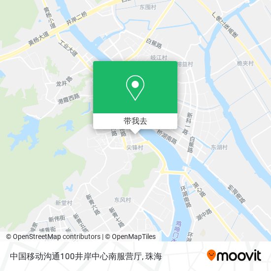 中国移动沟通100井岸中心南服营厅地图