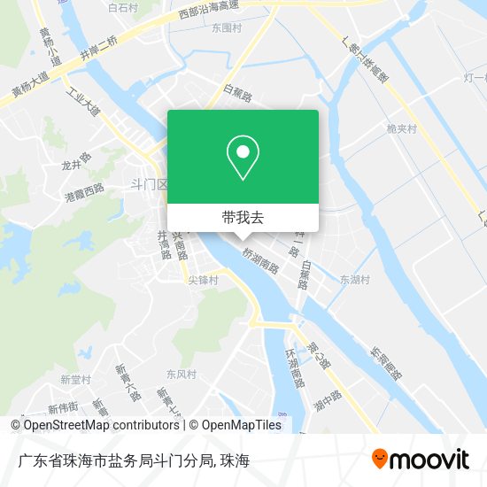 广东省珠海市盐务局斗门分局地图