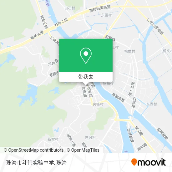 珠海市斗门实验中学地图