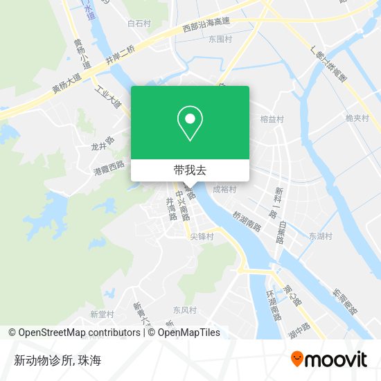 新动物诊所地图