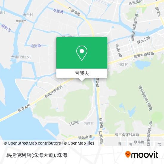 易捷便利店(珠海大道)地图